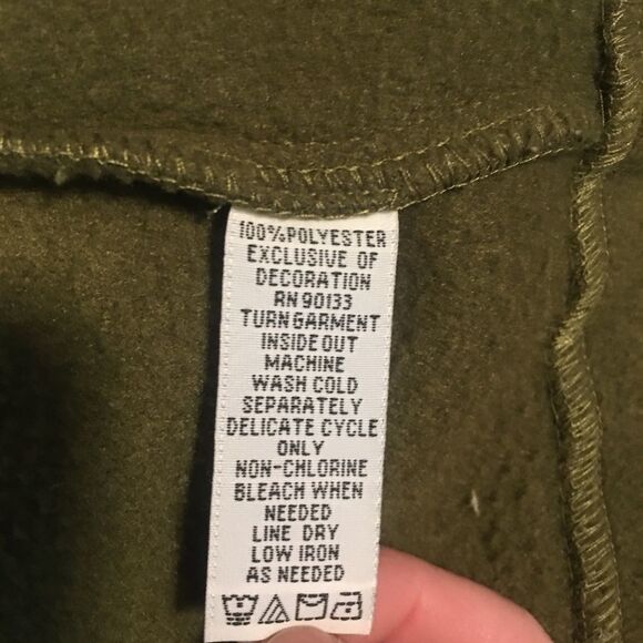 Bob Mackie Medium Green Embroidered Fuzzy Jacket - Picture 9 of 10